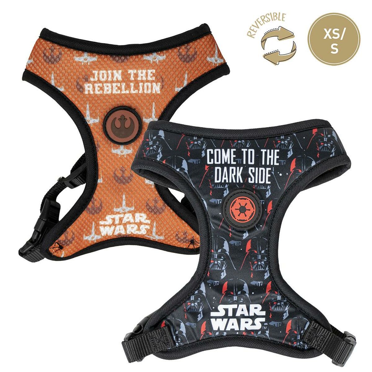 Pas za psa Star Wars obrnljiv Črna XS